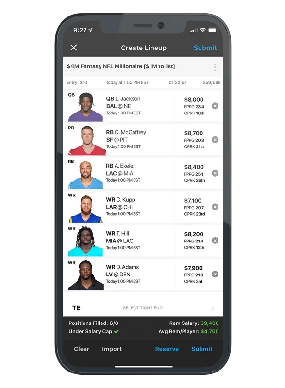 Draftkings Best Ball & $3M NFL Tournaments